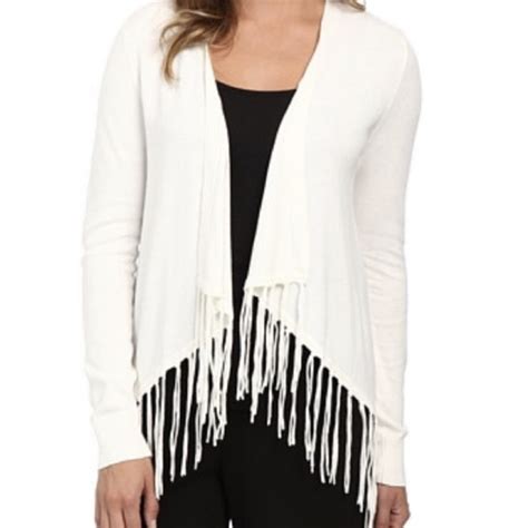 michael kors white fringe sweater|Michael Kors sweater women's.